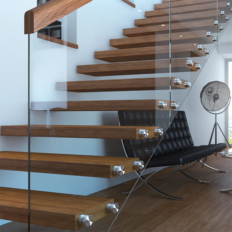 Balcony Tempering Staircase Fiber Frameless Posts Curved Stainless Steel Dwg Aluminium Stair Glass Railing