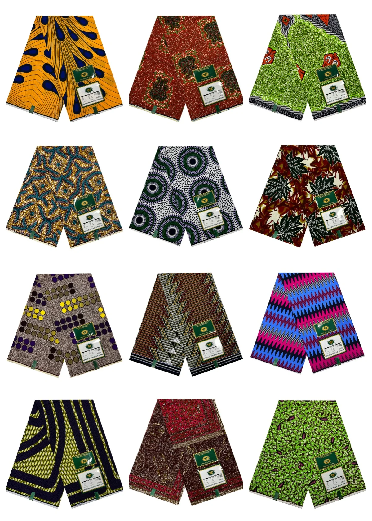 Wholesale customized java 100% cotton african real wax ankara print fabric 6 yards