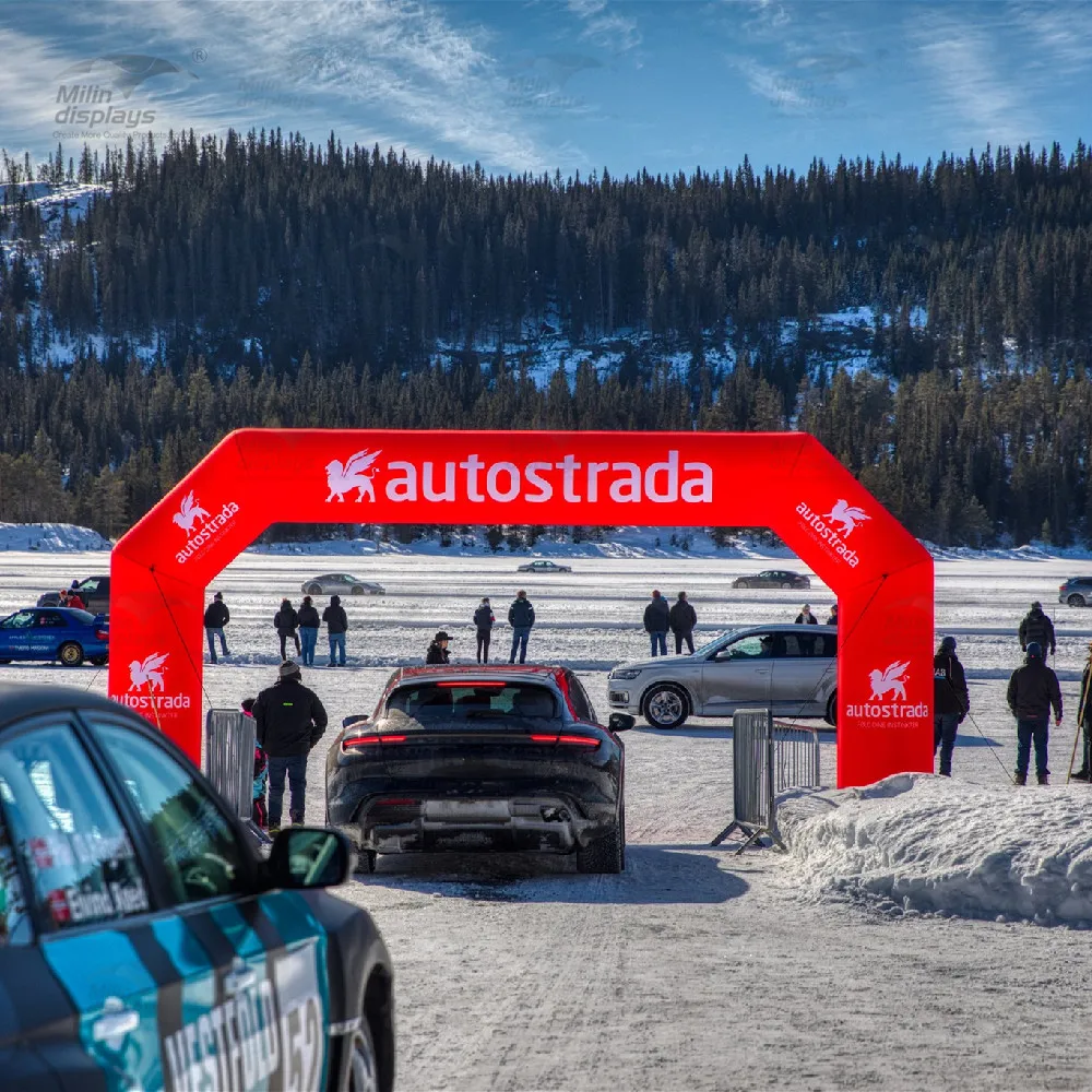 Summer Winter Outdoor Sports Racing Events Airtight Advertising Arch Inflatables