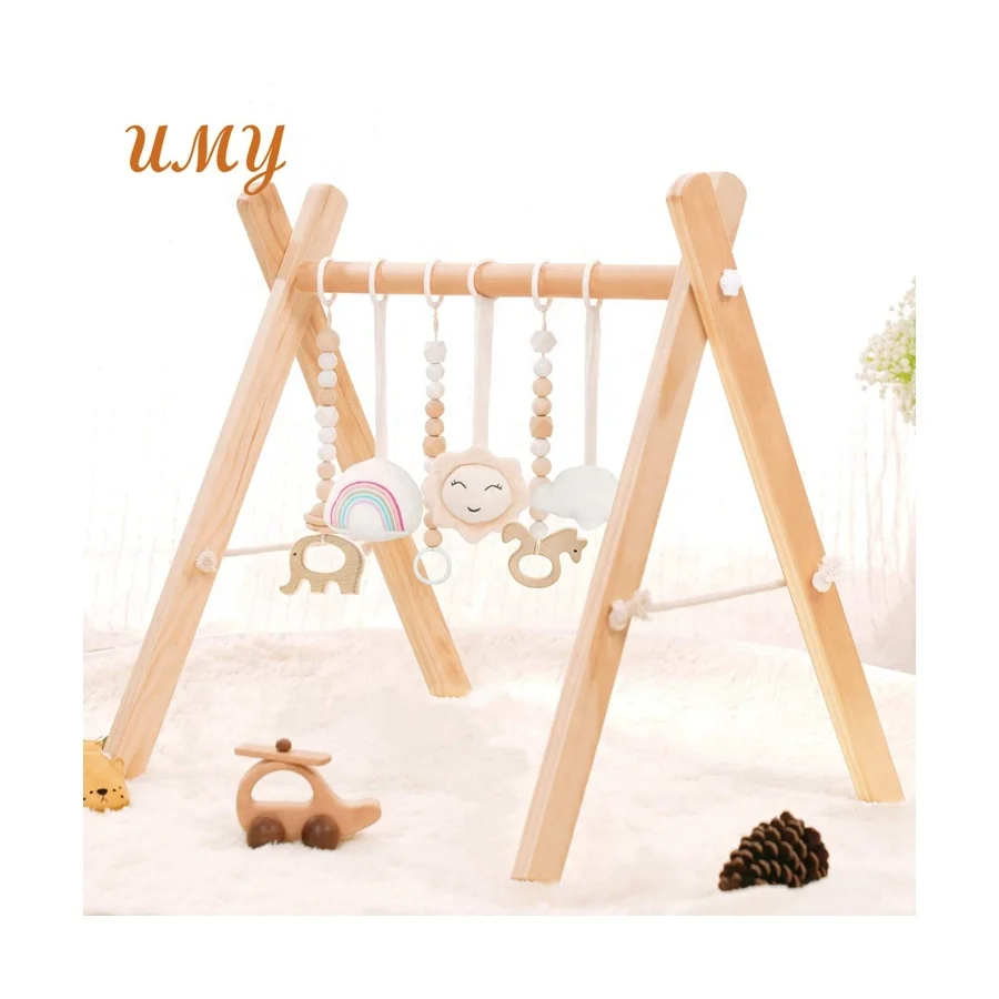 Деревянная вешалка Монтессори для детей подвесной игровой центр малышей в джунглях деревянная рама игрушка медсестер детский тренажерный