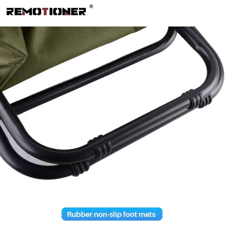 Lightweight Backrest Folding Chair Seat Portable Foldable Camping Fishing Chair with Cooler Bag