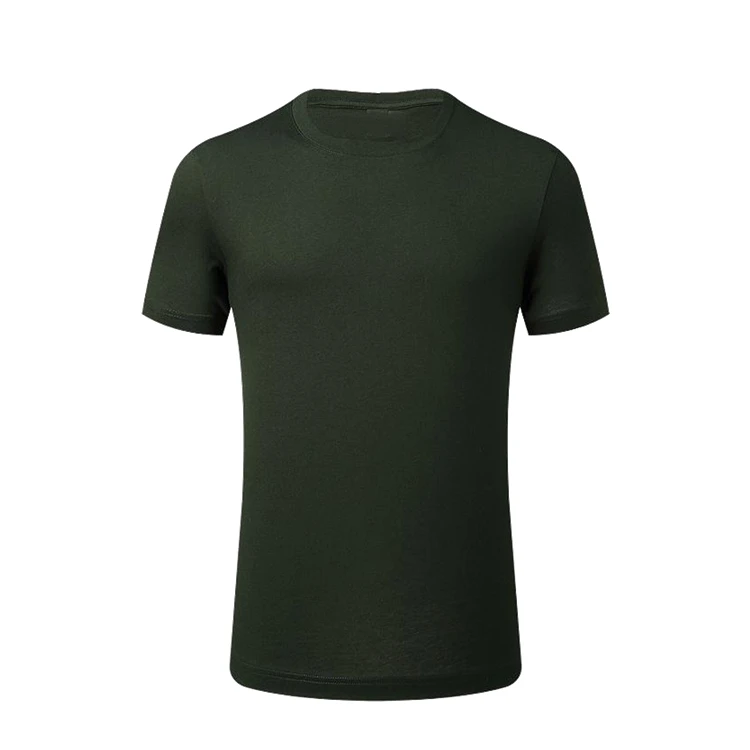 Neck Combed Organic High Quality 100% Cotton T-Shirts Mens