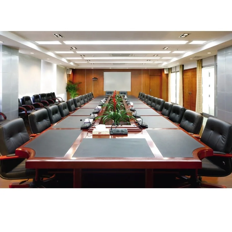 furniture project high qualityboardroom mdf material multi-person seater sectional meeting table