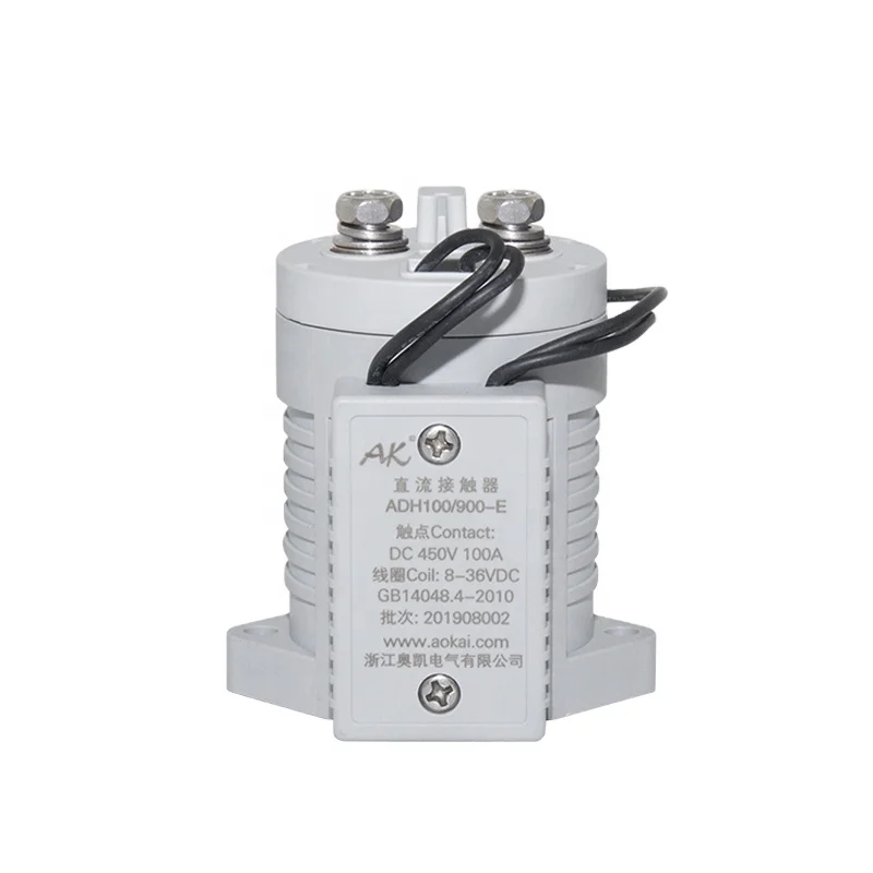 Контактор AOKAI Topsale ADH100E 24VDC 100A 750V 1000V DC для электромобиля EV