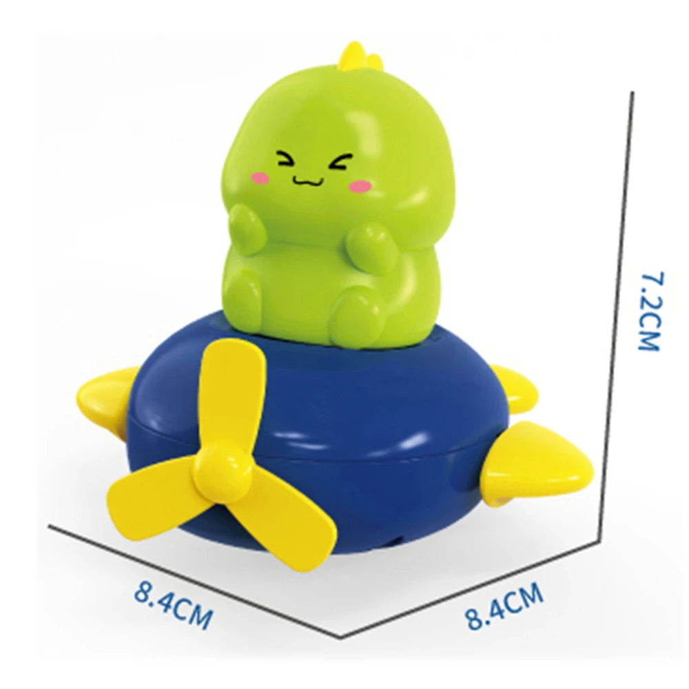 Classic Bath Toy Infant Shower Floating Windup Chain Plaything Plastic Mini Chicken Pig Dog Dinosaur Cartoon Clockwork Animal