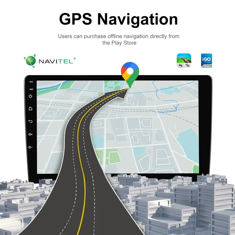 WIFI DVD Player Touch Screen Android 9 Inch Car Radio Car MP5 Play Smart Car Audio 2 Din Bluetooth Speaker Vw Steering Wheel Led