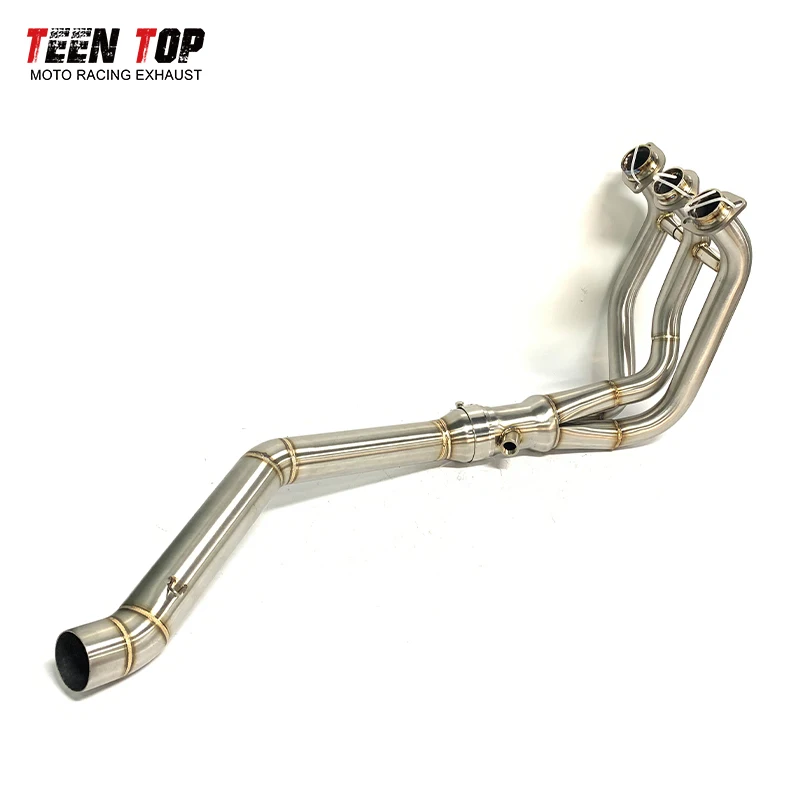 Exhaust Header Downpipe 100% Tested Pipe With Resonated For MT09 2014-2020/MT09 Tracer 2015-2017/XSR900 2016-2019/