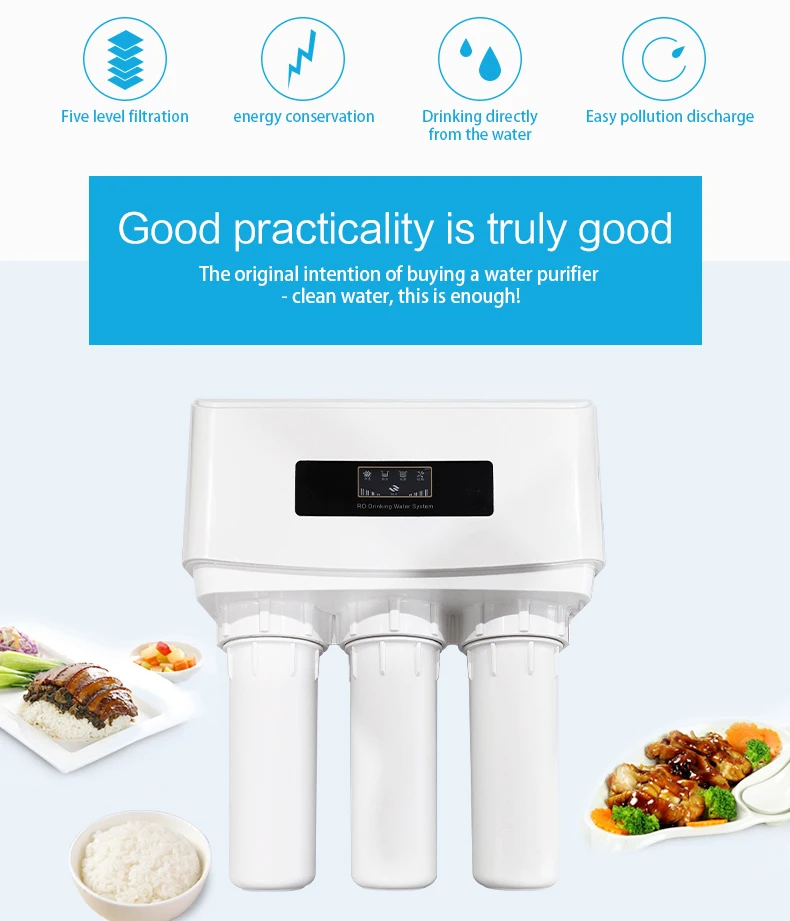 Household Commercial Ro Water Purifier 100gpd Reverse Osmosis Water Purification System For Home
