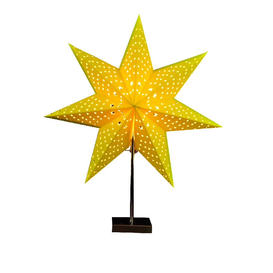 HKH paper star table lamp wholesale paper star lamp ship in flat