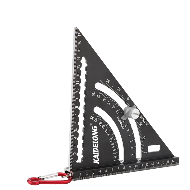 High-Precision 45 Degree Angle Ruler Large Thickened Aluminum Alloy Triangle Board Special Right Angle DIY Woodworking Tool