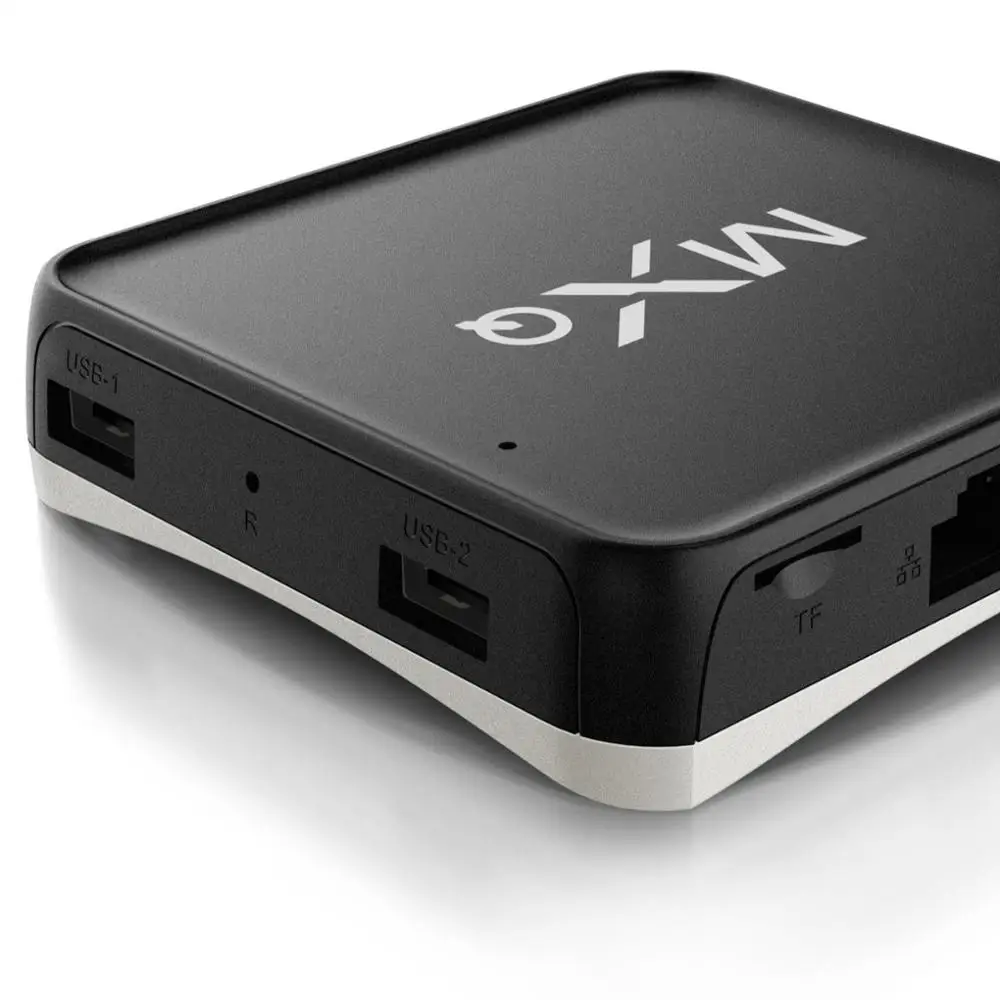 ACEMAX MXQ CUBE S10X AI TV BOX with build in 2W speaker mic remote control google ATV OS dual wifi bt 4K HDR TV BOX 2G 16G