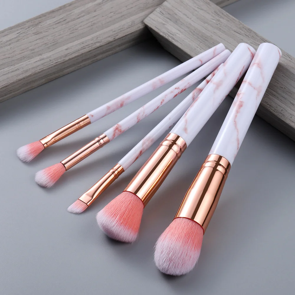 15Pcs Brochas Maquillaje Envio Gratis Maquiagem Marble Series Brush Private Label Professional Makeup Brush Tool Set