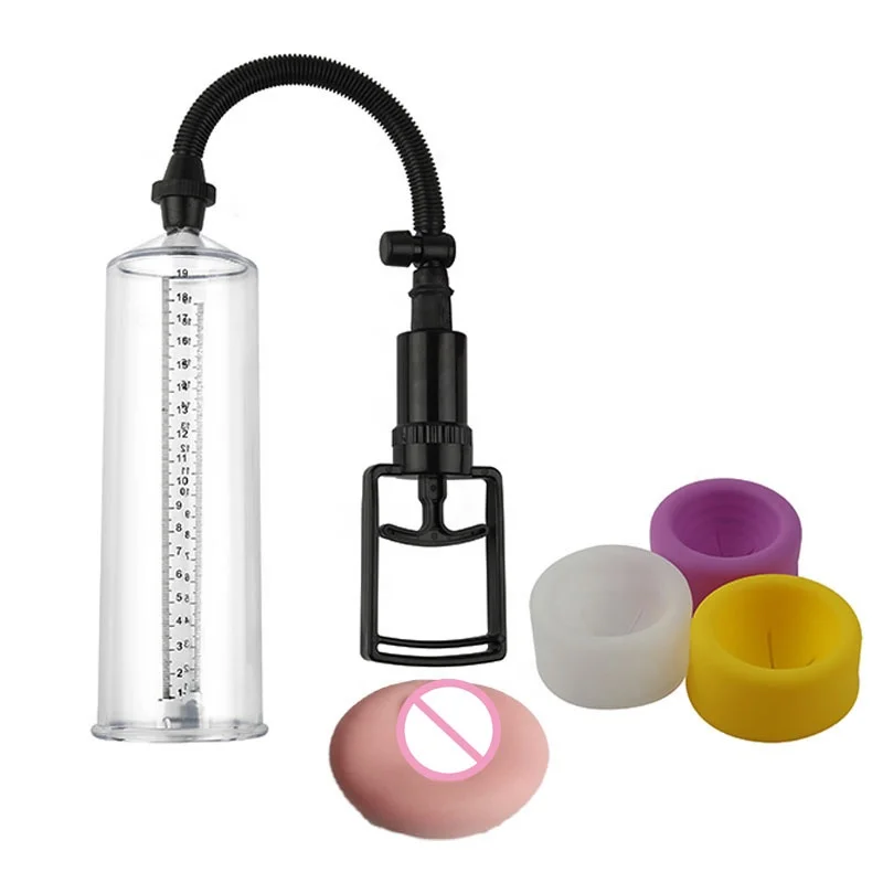 Wholesales Penis Extender Pump Manual Enlargement Penis Trainer Male Masturbator Vacuum Pump