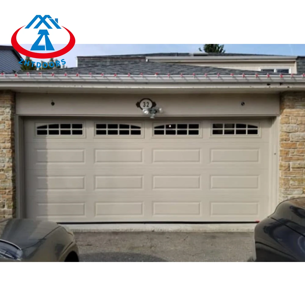 ZHTDOORS Factory Price Smart Garage Door Insulated Garage Door Panel With Camera For Sale