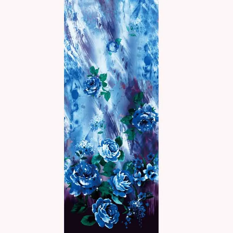Factory Price Wholesale New Designs Silk Satin Fabric Digital Print Fabric For Lady Dress Lady Polyester Digital Printing Fabric