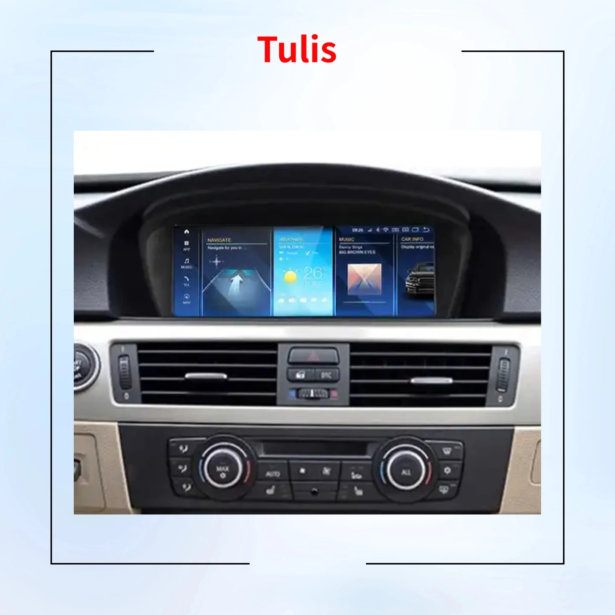 Tulis Android 13 Car DVD Player Radio for BMW 5 Series E60 E61 E62 E63 E64 E90  2004-2012 Carplay Android Auto WIFI Navigation