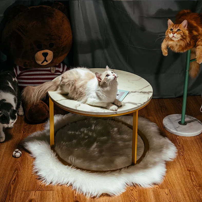 
High quality Marble top round tea table coffee table 