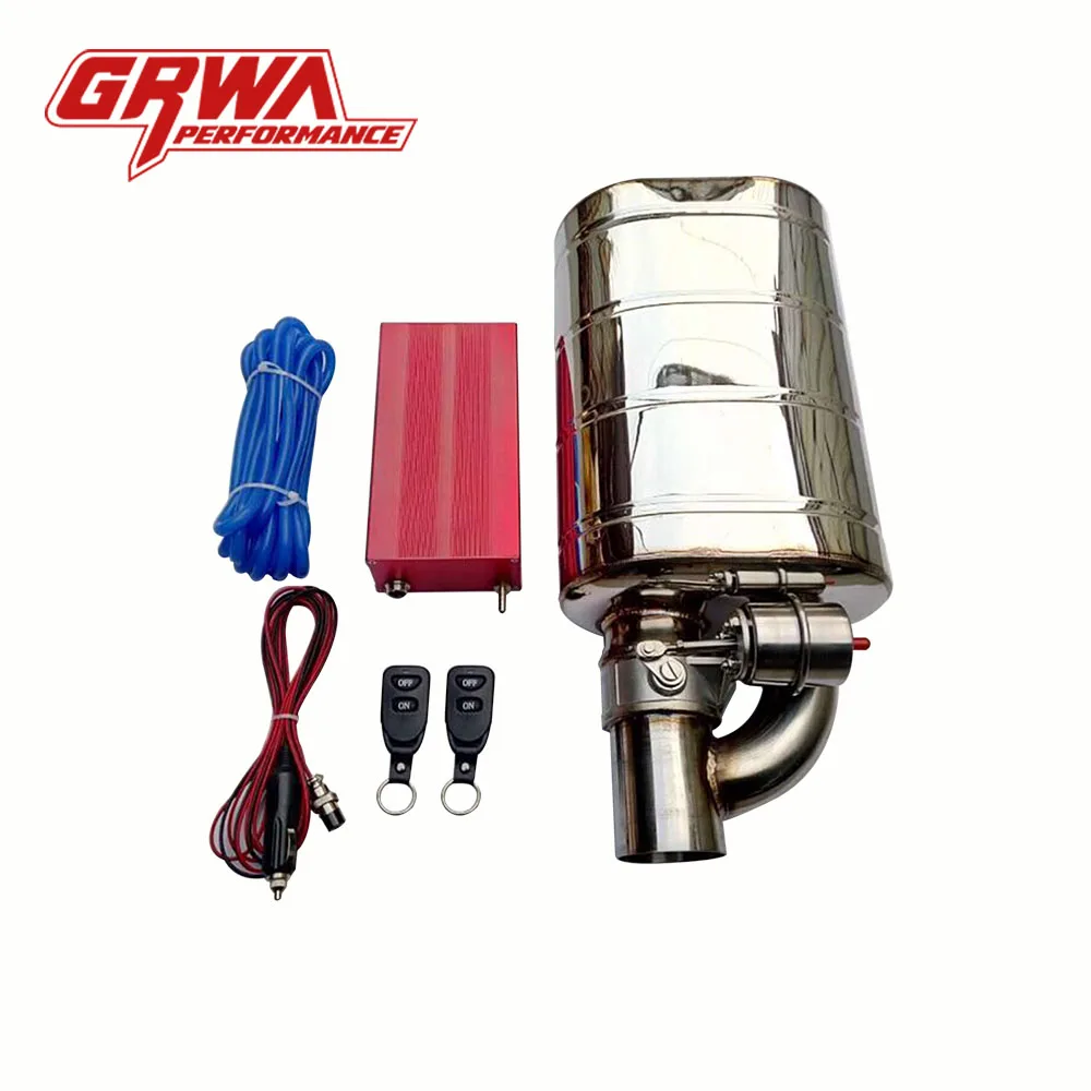 High quality car parts GRWA  exhaust universal muffler with valve