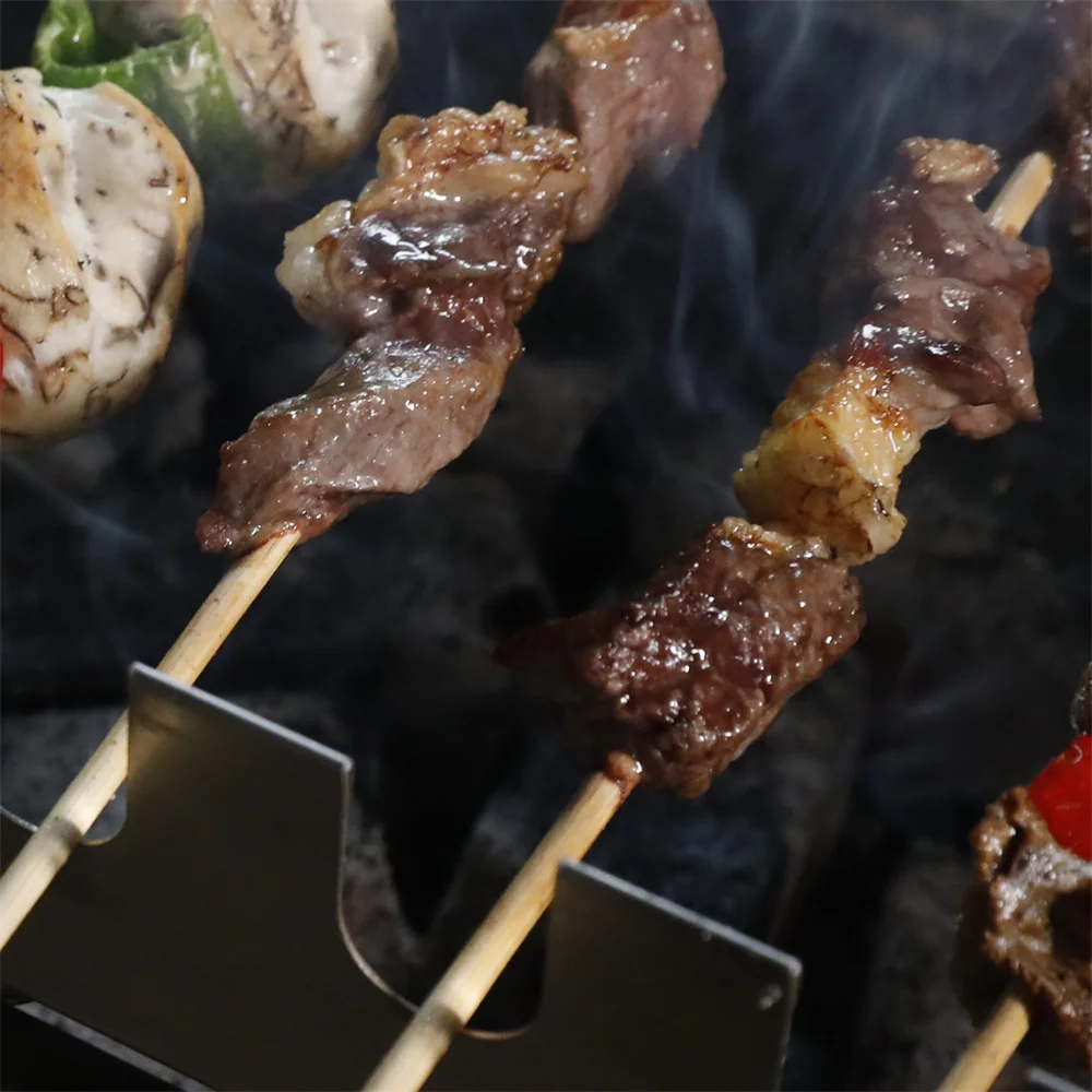 Patented Design Grill Adapted to Most Skewers 5V DC Motor Rotating 8-10 hours Non Stop Commercial Indoor Fire BBQ Grill Kitchen