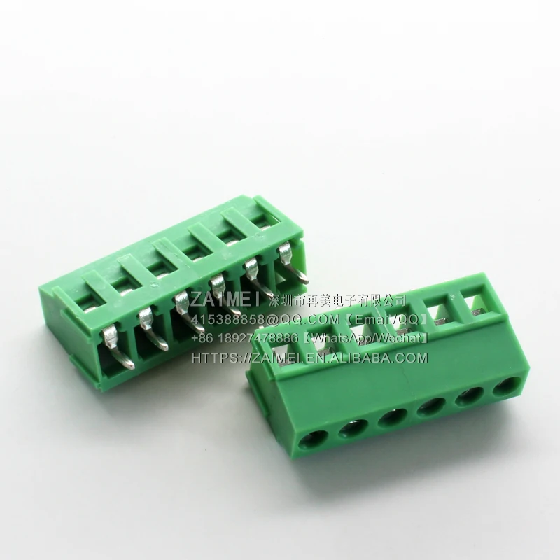 KF128 connector terminal block pitch 5.0mm copper buckle KF128 6Pin splicable