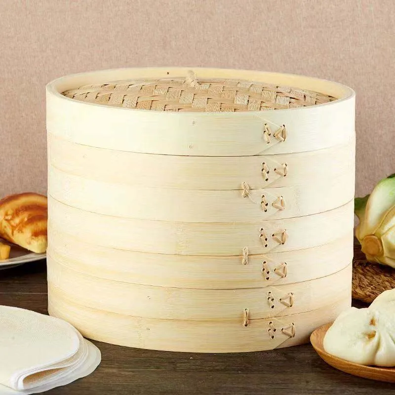 Surprise Price natural bamboo bamboo steamer basket for cooking rice & vegetable steamer pot