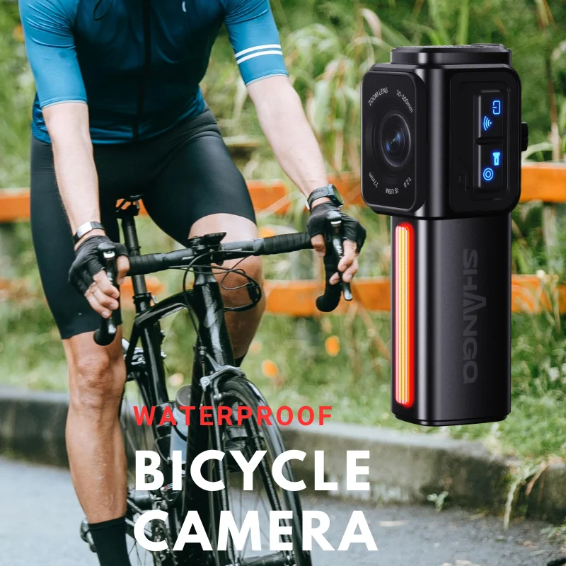 D1 2024 High Quality Small Dash Cam Bicycle Rearview Cameras 1080p No Screen Mp4 Video Recording Front And Rear Bike Dashcam