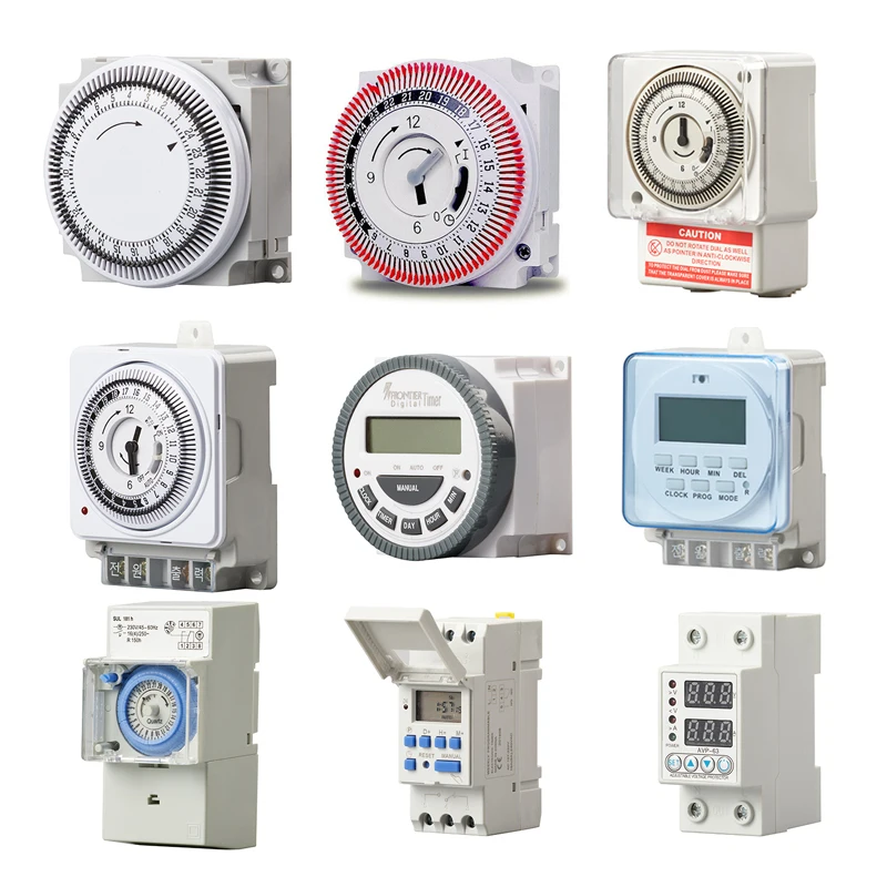 200 - 240 Dinrail 30 Amp Battery-powered Wall Timer Switch Power Outlet