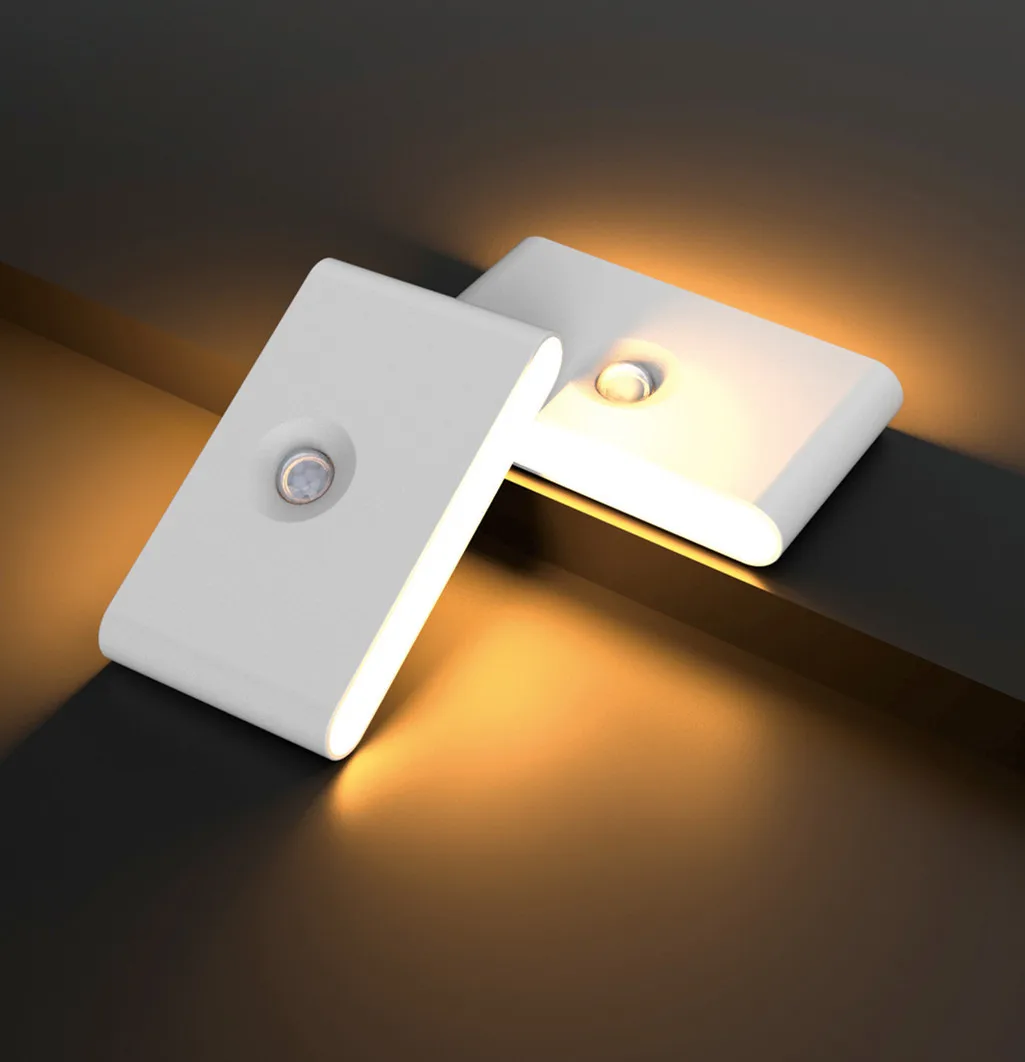 up and down wall sensor light Rechargeable Motion Sensor Light Stair LED Backlight Smart Home night lights
