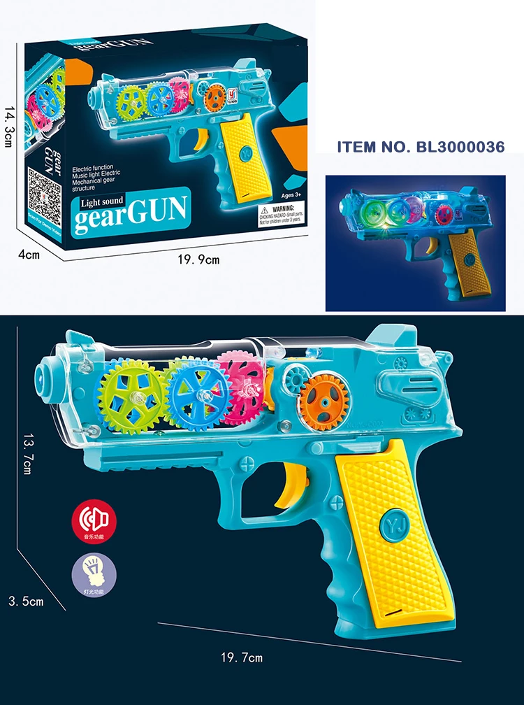 Novelty Juguete B/O 360 Degree Rotating Concept Car Toy Flashing Light Music Electric Transparent Gear Fish Toy