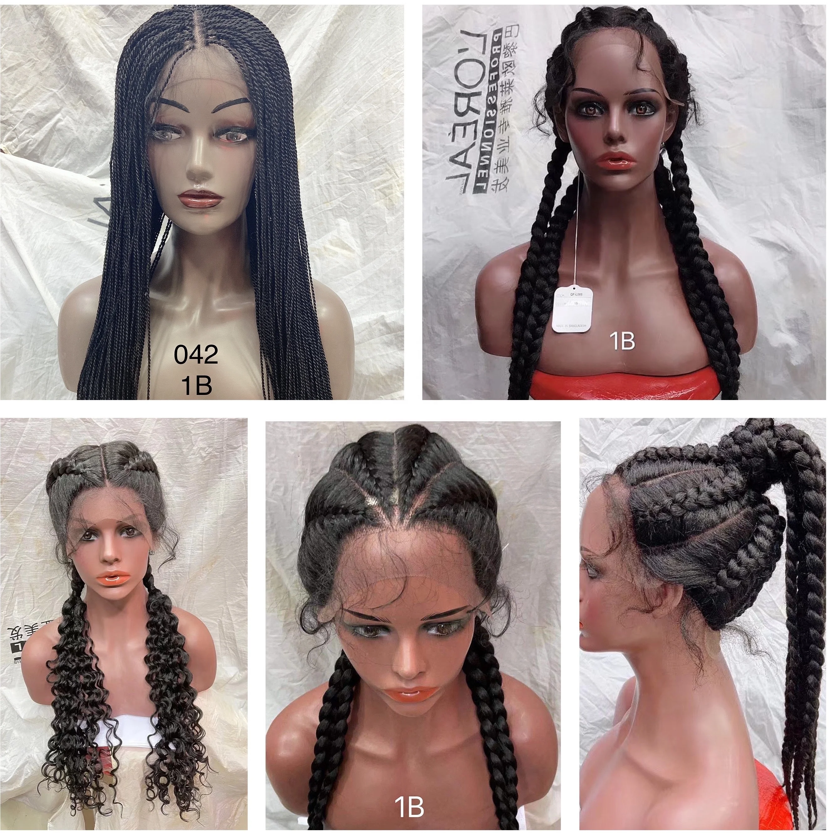 Genuine Nets And Design Braiding Machine Hair Braid Ties Women Box Braided Scalp Wigs