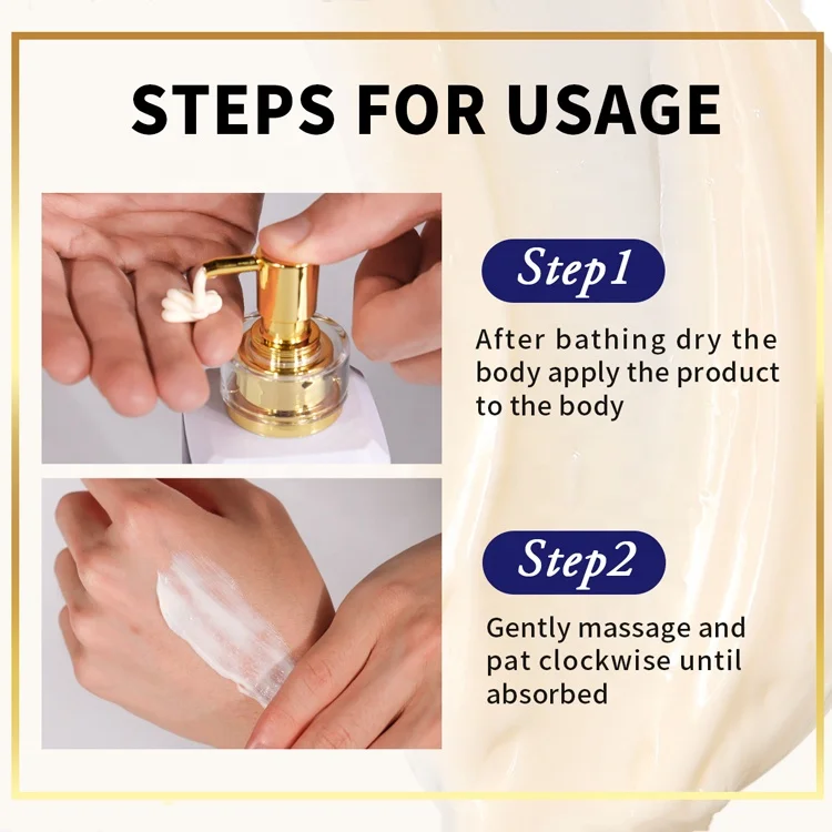Private Label Organic Anti Stains 24H Moisturizing Niacinamide Retinol Brightening Whitening Body Lotion For Black Skin