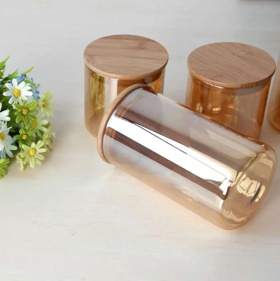 Use Glass Spice Jar Glass Food Storage Jar With Wood Lid
