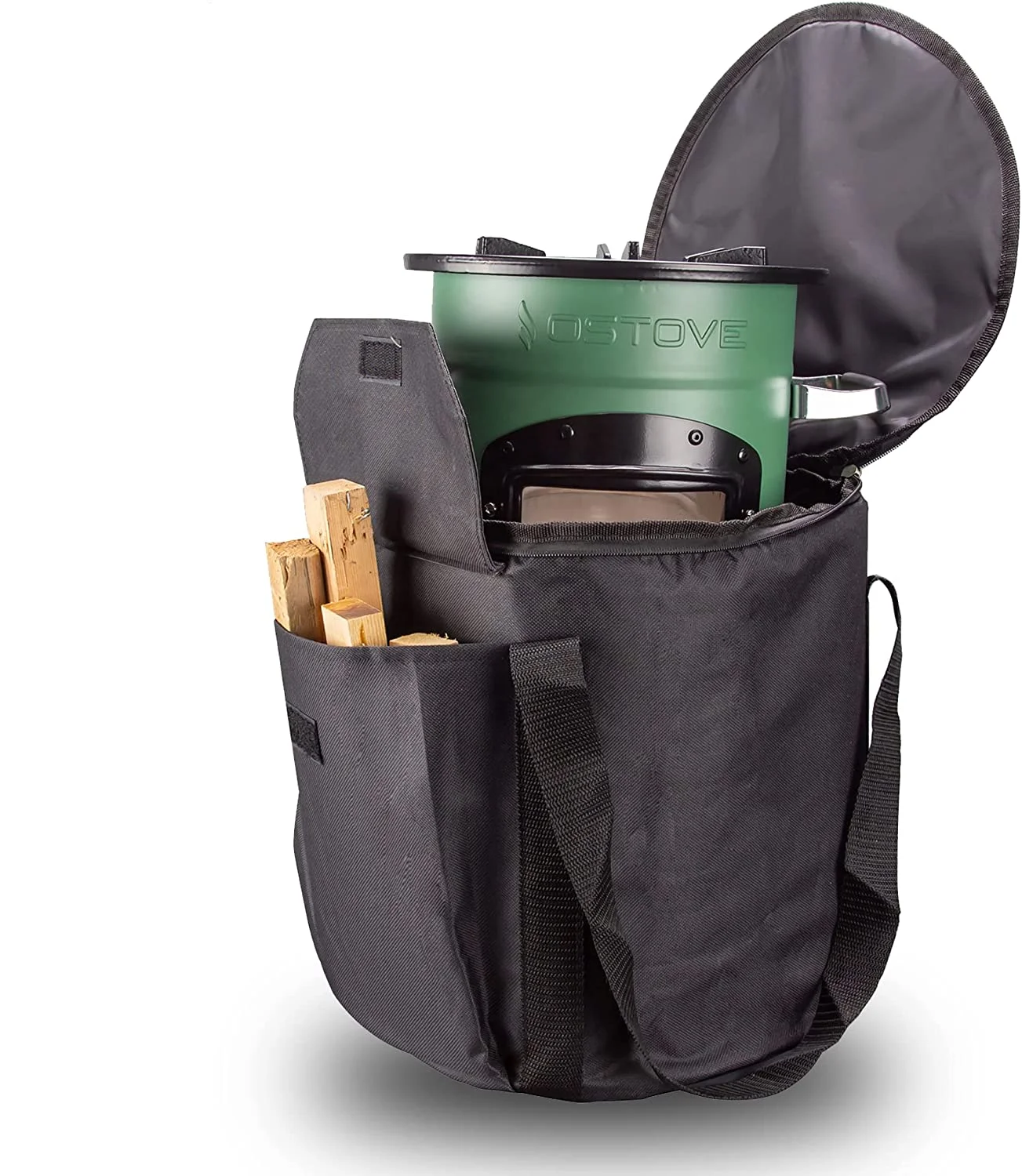 Hot Selling Products 2022 Customization Camping Stove Carry Bag with Firewood Storage Pockets Easy to Carry Fire Retardant Cloth