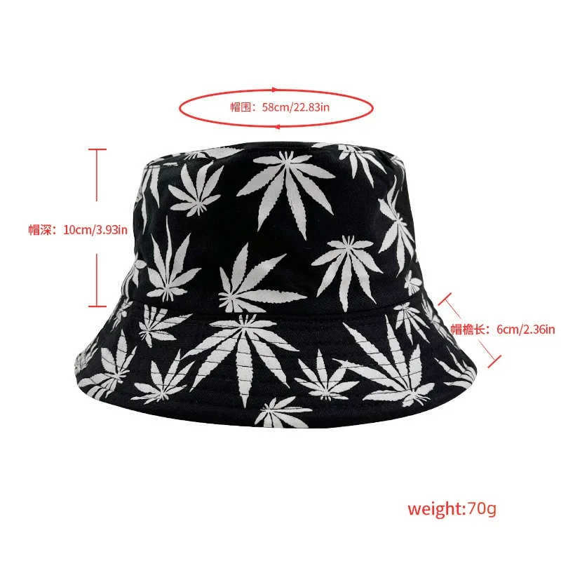 Панама хлопковая унисекс модная пляжная двухсторонняя шапка от солнца в стиле Торонто с принтом кленового листа для путешествий рыбалки