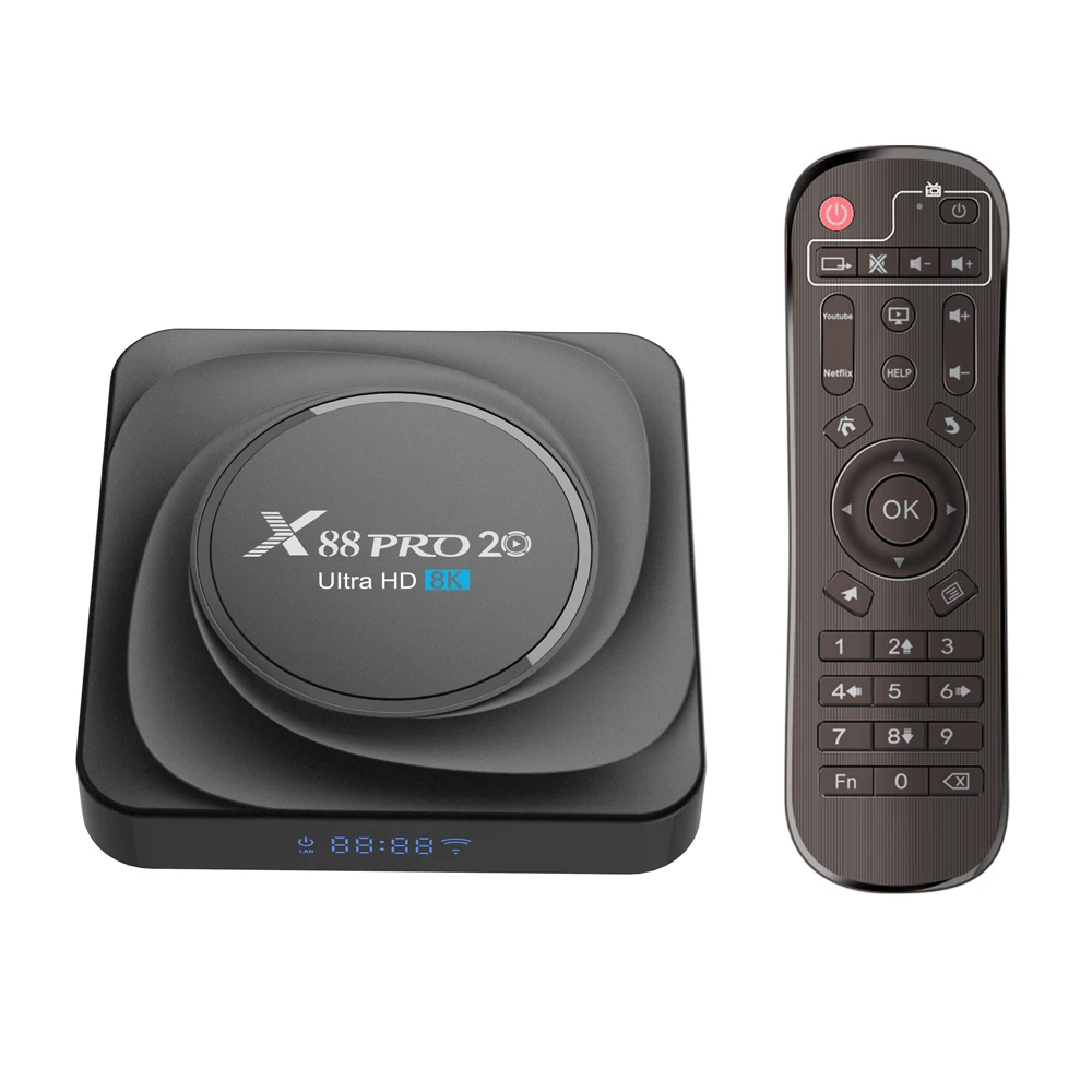 Оптовая продажа, ТВ-приставка X88 PRO 20 Android box 128G EMMC RK3566 двухдиапазонный Wifi 1000M Android 11 Smart Box TV