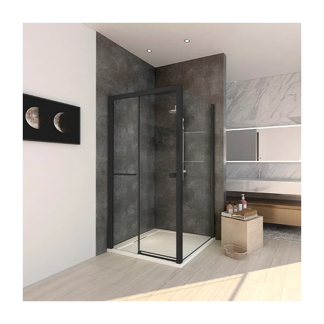 MH-GAQ5A-080 8mm Aluminium high quality simple free glasses hotel shower enclosure room cabin