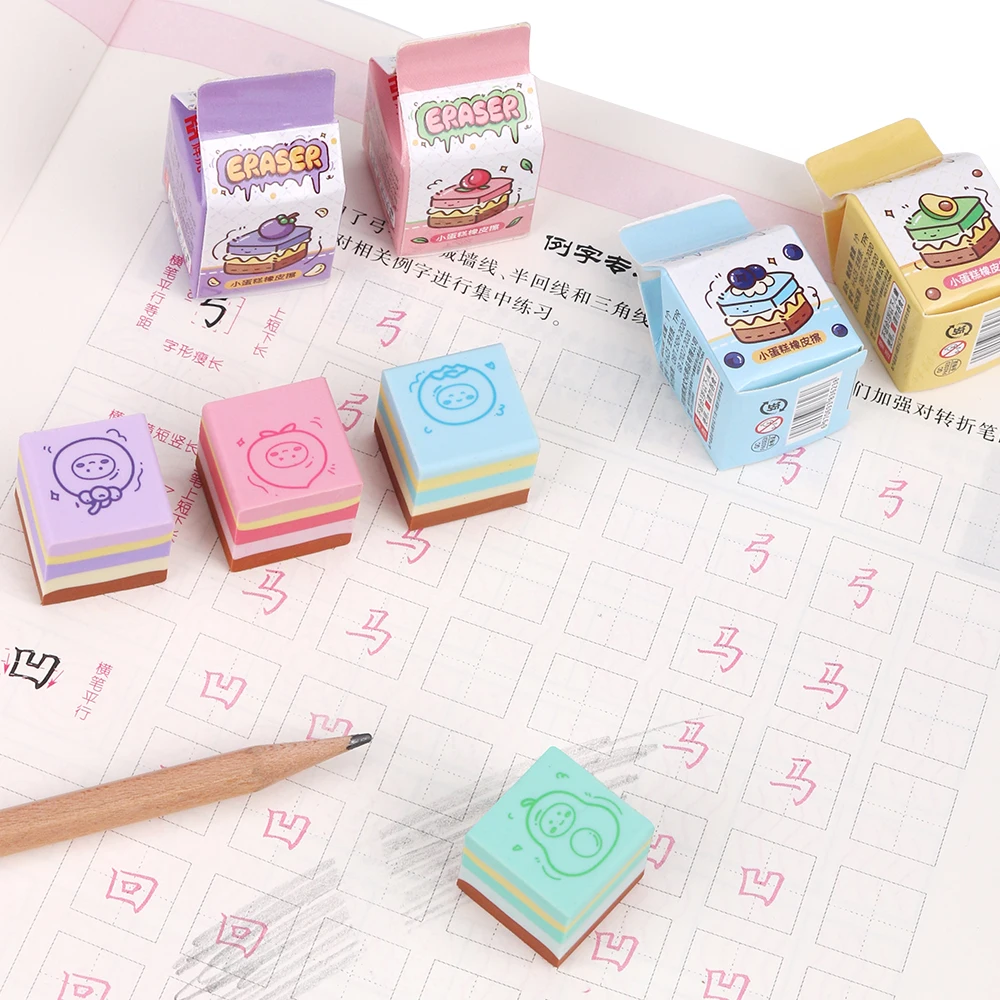 Various Colors of Mini Fashion Small Rubber Erasers Factory New Design Cute Erasers Direct Shipment