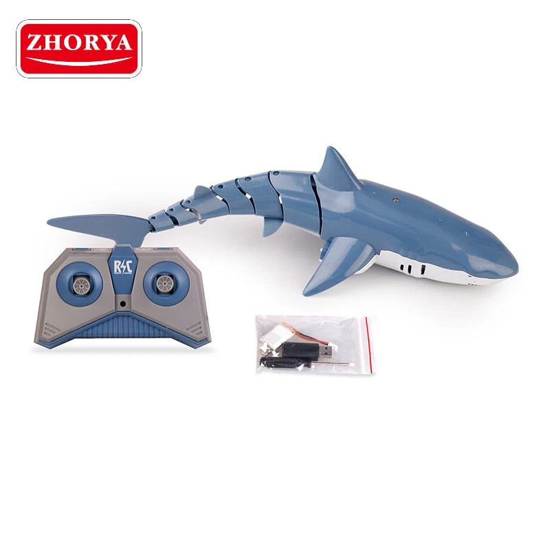 Leemook Simulation Remote Control Fish  Boat Toy Kids Electric remote control spray fish rc shark toy