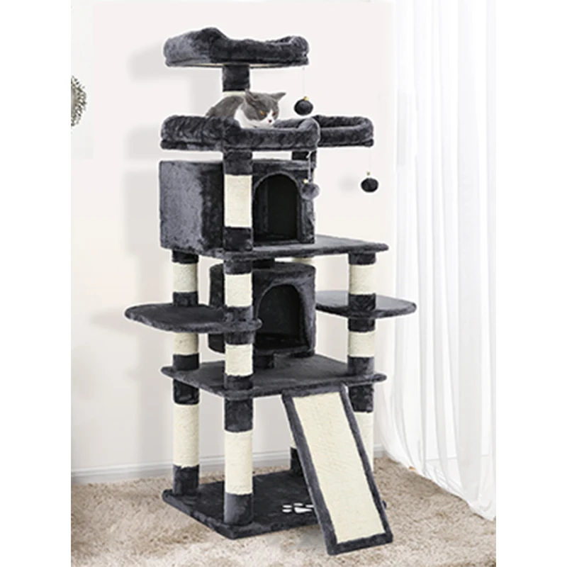 Cat Scratching Post for The Wall Big Large Cat Scratcher Tree Tower Wooden Cat Tree House