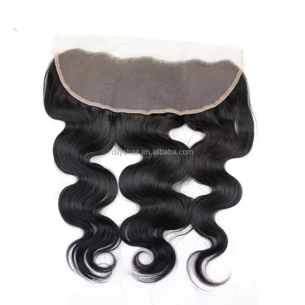 Russian Hair Top Grade 13x4 Body Wave Lace Frontal Closure Bleached Knots With Baby Hair Ear To Ear Human Hair