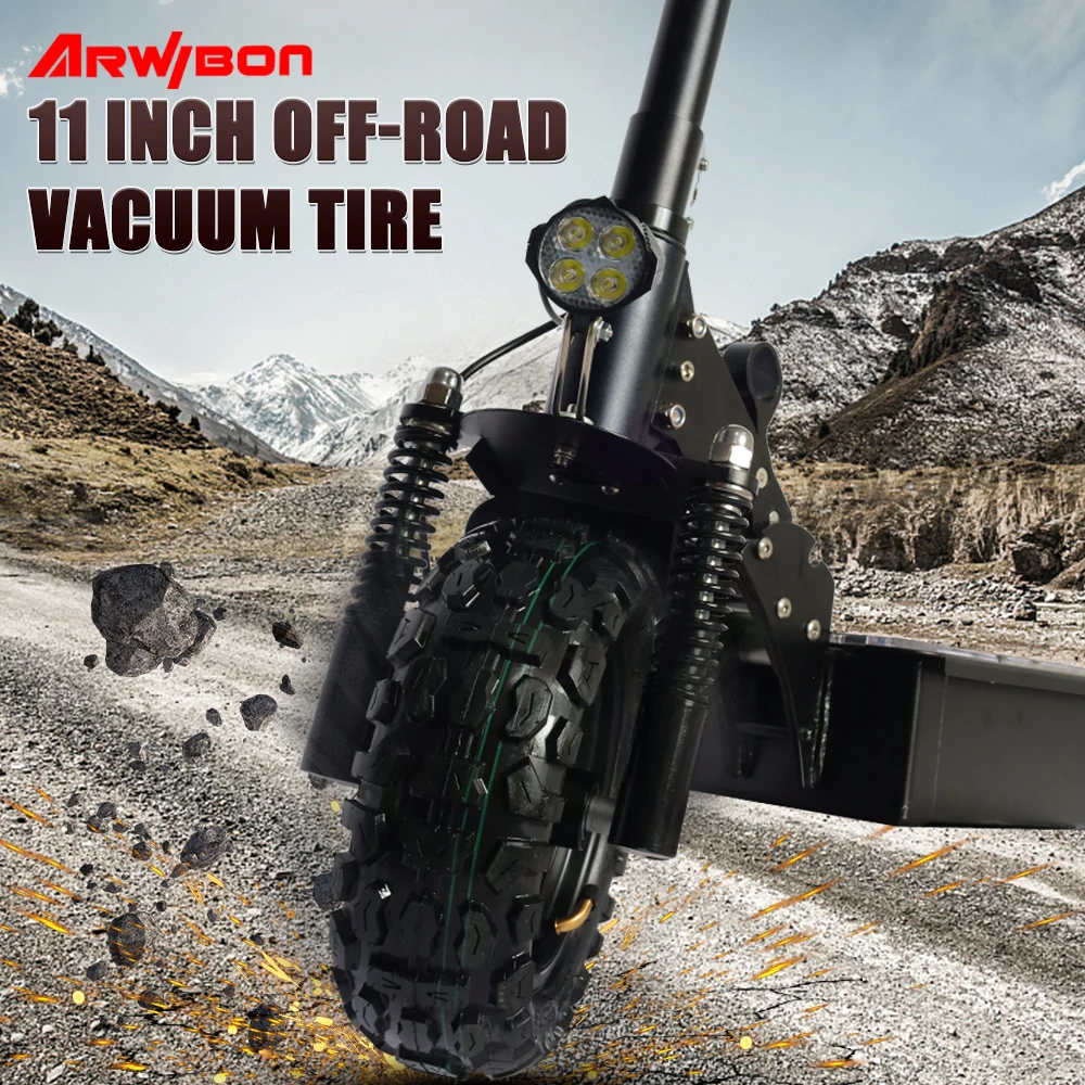 Arwibon Q30 USA/EU Stock Hydraulic Suspension escooter e scooter 11 inch Heavy Duty  Fast Electric Scooter
