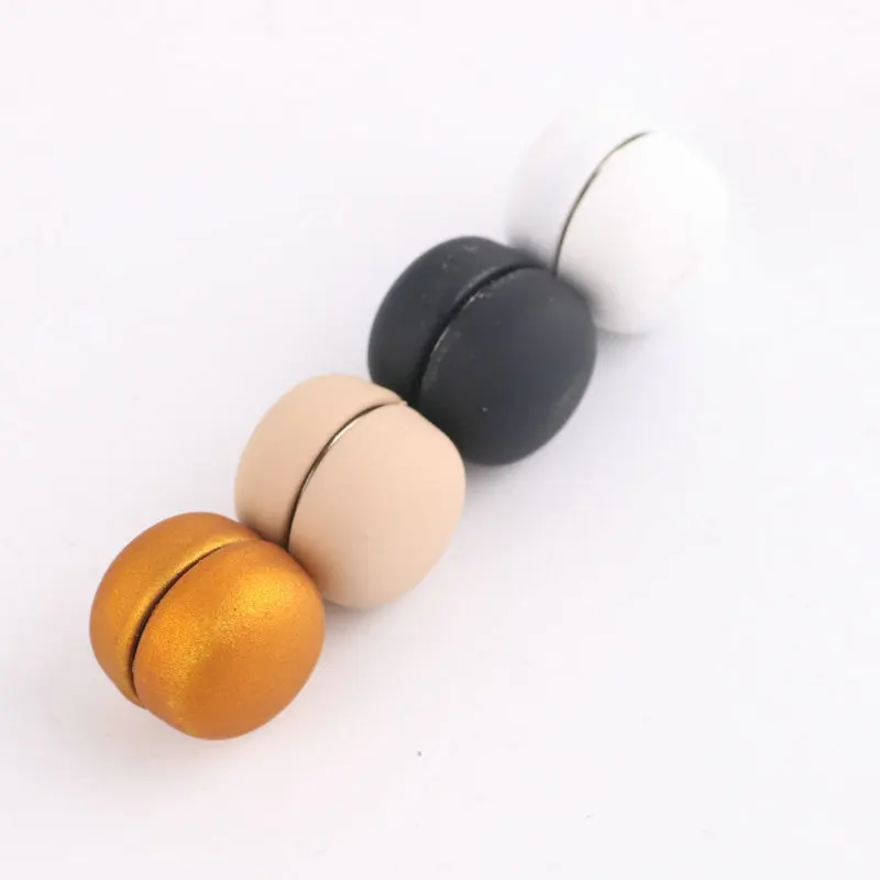 Factory Wholesale 12 Pcs/Bag Circular Magnet Hijab Muslim Scarf Brooches Pins Round Magnet