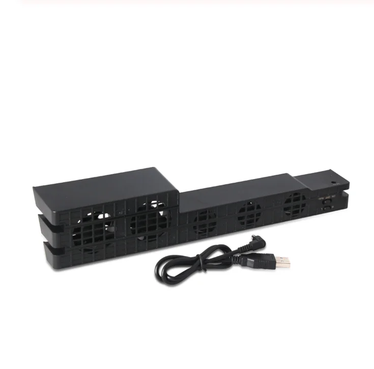 Cooling Fan For PS4 Pro Game Console High Quality Turb Temperature Cooling Fans USB External Fan With USB Charging Cable