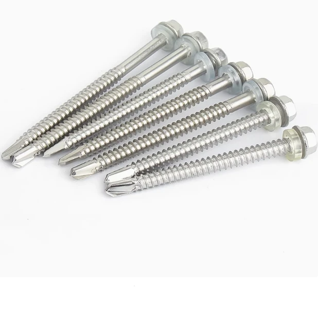 Stainless Steel External Hex Dovetail Self-Tapping Screws ISO Standard Zinc Plated Washer Head Essential Steel Tile Drilling