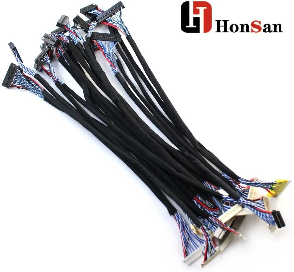 Common Used Universal LVDS Cable for LCD Display Panel Controller Support 14-26 inch Screen