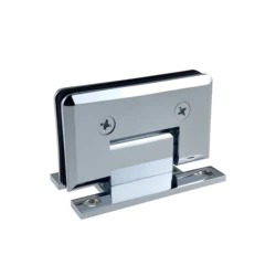 wall to glass brass glass shower hinges electroplate Finish brass shower hinge for Shower room glass