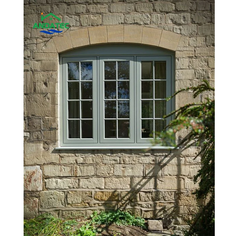 Ultra Large Glass Picture Windows Security Thermal Break Aluminum Double Glazed Windows Energy Saving Swing Casement Window