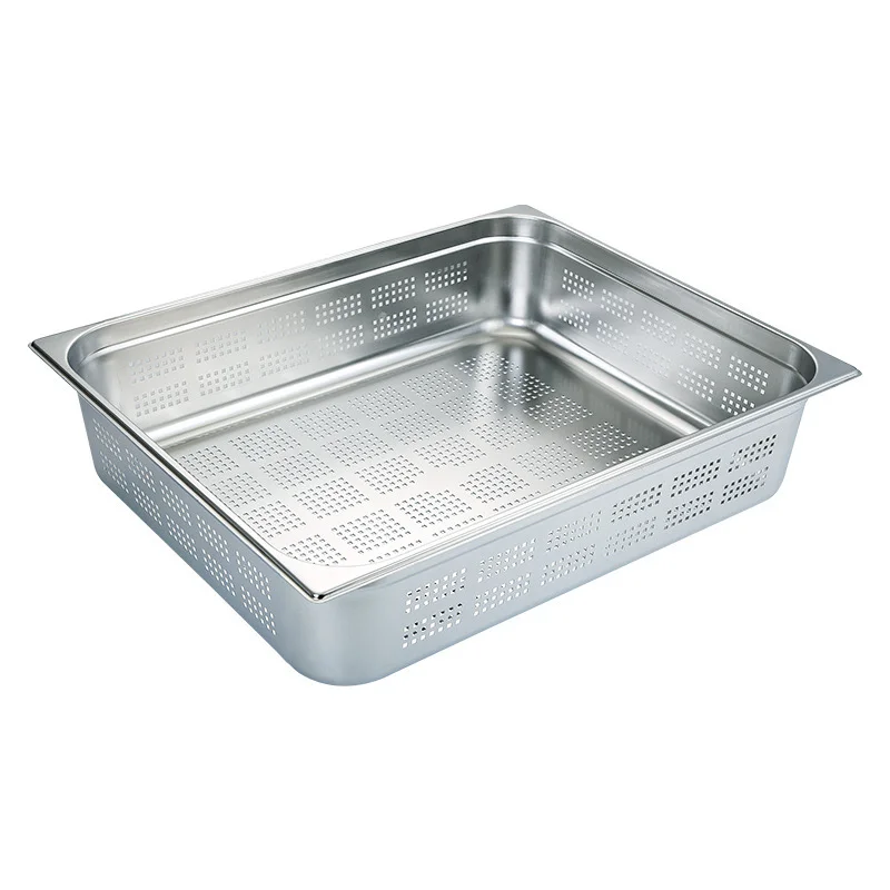 Stainless Steel 1/4 Gastronorm Container Food Tray Pan Hotel & Restaurant Buffet Metal Food Box Gn Pan
