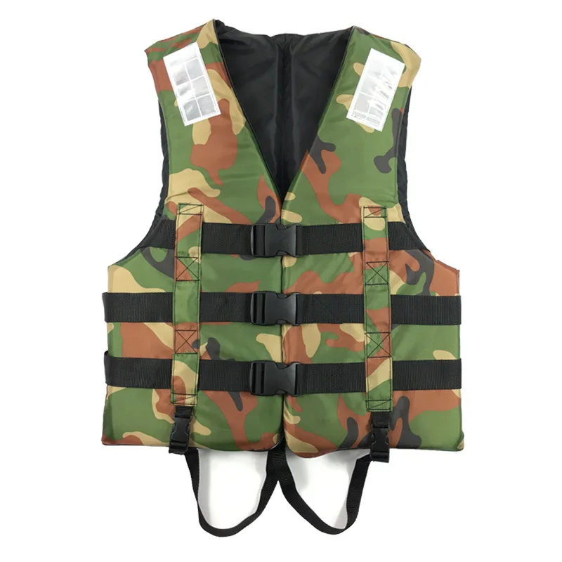 Camouflage life vest military training life jacket portable foldable foam buoyancy vest for adult