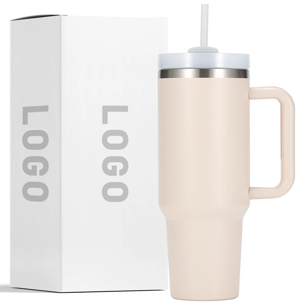 New color 40 oz tumbler Outdoor travel coffee mug stainless steel tumbler with straw